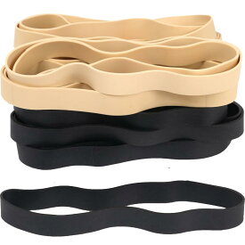 AMUU 輪ゴム 長い 幅広輪ゴム アメ色 太い幅 ゴムバンド 業務用 徳用 包装