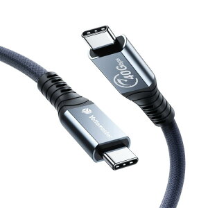 Yottamaster USB4 Thunderbolt 4 �P�[�u��(2m) 40Gbps�����]�� Thunderbolt 3/USB-C���ʌ݊��\ �T���_�[�{���g4 USB Type-C Cable PD 100W�[�d�Ή� 8K@60Hz /2��5