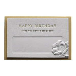 BAY LETTERPRESS o[Xf[J[h bZ[WJ[h a ~j t G{X ň HAPPY BIRTHDAY 58×91mm