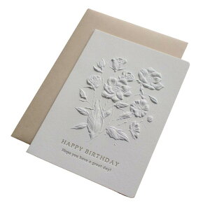BAY LETTERPRESS o[Xf[J[h bZ[WJ[h a ܂  t HAPPY BIRTHDAY 104×146mm