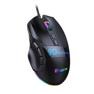 �yMKESPN�zX10 �L���Q�[�~���O�}�E�X 9�{�^���b�}�N���Ή��ERGB13���[�h�bDPI 800-12800 �ρb125-1000Hz�bFPS/MMO����
