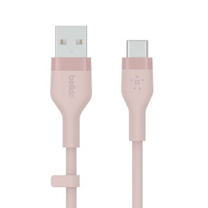 Belkin USB-A to USB-C �V���R���P�[�u�� iPad mini/iPad Pro/iPad Air/Galaxy/Android�X�}�[�g�t�H���Ή� ���ϋv USB-IF�F�� 1M �u���b�N BOOST CHARGE��Flex CAB00