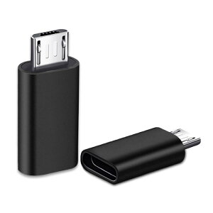 �}�C�N��USB�ϊ��A�_�v�^�[ USB�A�_�v�^ Type-C�ϊ��A�_�v�^�[ Type C ���X to Micro USB �I�X �[�d �f�[�^�]���� For Galaxy Nexus Xperia HUAWEI�ȂǂɍœK �y2�Z�b�g �u���b�N�z
