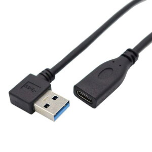 ViViSun USB Type C �P�[�u�� USB3.0 Type-C�ϊ��P�[�u�� 90�x L�^ USB-A�I�X to USB-C���X ���ϋv �}���[�d �����f�[�^�]��