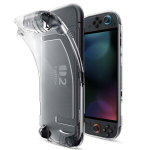 For Nintendo Switch 2 �P�[�X �j���e���h�[ Switch ��2���� (2025) �\�t�g�P�[�X �ylarfbulroc�z�N���X�^�� ���^�y�� TPU�f�� �ی�J�o�[ �C�V�� �X�C�b�`2 �Ή�