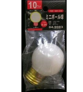 04-9083 �~�j�{�[����G50 E26 10W�z���C�g LB-G5610-W