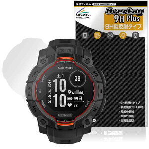 �~���r�b�N�X GARMIN Instinct 3 Dual Power 45mm �Ή� �ی� �t�B���� ���d�x 9H �ᔽ�� PET�� �����K���X�����̍d�x ���{��