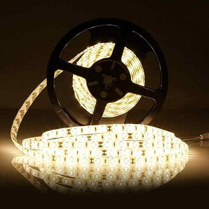 �Z�F LED�e�[�v���C�g�� 12V ���P�x 5M 300�A �h��IP65 �ؒf�\ ���x�[�X/LED ���͔S�����ʃe�[�v ���ʔ��� SMD 5050