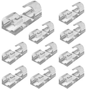 �P�[�u���N���b�v �P�[�u���Œ� 10�Z�b�g �ǖʎ��[ �ƒ�p �ԗp �B���z�� ���͗��ʃe�[�v �P�[�u���Œ�� �z���Œ� �d���N���b�v ����