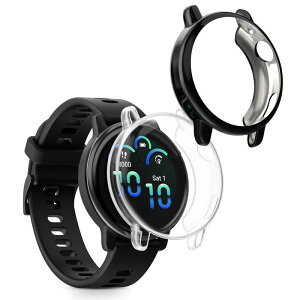kwmobile 2x �P�[�X Garmin vivoactive 6 (42mm) / Active 6�Ή� �J�o�[ - �t���J�o�[ �V���R�� �ϏՌ� �S�̕ی� ���F/����