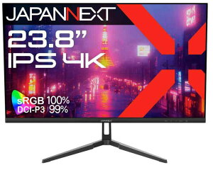 �yEC�T�C�g�z JAPANNEXT 23.8�C���` IPS�p�l������ 4K(3840x2160)�𑜓x �t�����j�^�[ JN-IPS238U HDMI DisplayPort sRGB:100% DCI-P3:99% HDR �y2�N�z