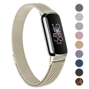 �o���h �R���p�`�u�� Fitbit Luxe �o���h �����o���h �����x���g, �X�e�����X �����x���g �������� �j�����p �}�O�l�b�g ���ߋ� ���b�V�� �ʋC