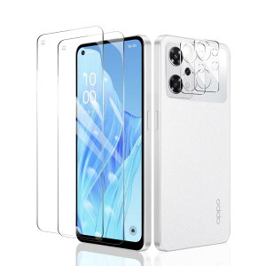 �Ή� OPPO Reno7 A/Reno9 A �t�B���� �ی� �y2���Z�b�g �K���X�t�C����+2���J�����t�B�����z OPPO Reno7 A/Reno9 A �����K���X �C�A���X �\��₷�� �X�N���b�`�h�~ ���ϋv ������ �S�ʕی�
