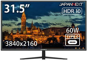 �y�����ςݕi�zJAPANNEXT 31.5�C���` ���j�^�[ 4K UHD 3840x2160�𑜓x VA �f�B�X�v���C (KVM/HDMI/DisplayPort/�X�s�[�J�[����/�u���[���C�g�J�b�g) JN-V315UHDRC60W