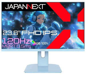 �y�z���C�g���f���zJAPANNEXT 23.8�C���` IPS�p�l������ 120Hz/0.5ms(MPRT)�Ή� �t��HD(1920x1080)�𑜓x �Q�[�~���O���j�^�[ JN-IPS238G120F-W HDMI VGA HDR sRGB:100% PS