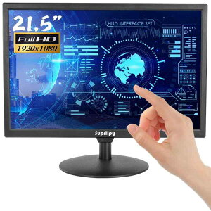 Suprlipy�^�b�`�X�N���[�����j�^�[ HDMI VGA AV USB BNC�Ή�, 10�|�C���g�Ód�e�ʃ^�b�`TFT LED���j�^�[ �m�[�gPC box PS5/PS4 Switch POS�V�X�e���p �������E�h�X�s�[�J�[