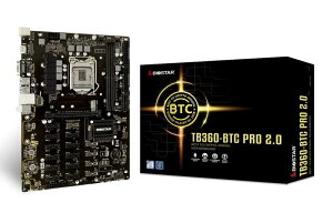 Biostar TB360-BTC PRO 2.0 Core i7/i5/i3 (�C���e����8����ё�9����) LGA1151 Intel B360 DDR4 12 GPU �}�C�j���O�}�U�[�{�[�h �A�b�v�O���[�h���f��