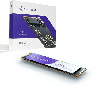 Solidigm P41 Plus�V���[�Y PCIe GEN 4 NVMe 4.0 x4 M.2 2280 3D NAND�����\���b�h�X�e�[�g�h���C�u�B