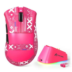 ATTACK SHARK V3PRO �Q�[�~���O�}�E�X BK52820�`�b�v PAW3311�Z���T�[ �Q�[�~���O�p �ȃG�l �l�ԍH�w�f�U�C��