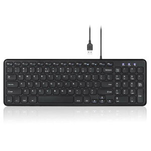 Perixx �y���b�N�X PERIBOARD-213US �L�[�{�[�h �L�� �R���p�N�g �p���^�O���t�L�[ �É��^�C�s���O �}���`���f�B�A�L�[���� �p��z��L�[�{�[�h