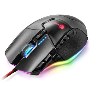 �G���R�� �Q�[�~���O�}�E�X 13�{�^�� �v���O�����\ RGB�Ή� �n�[�h�E�F�A�}�N������ DPI����(100~16000) �d�ʃo�����X�����\ �Z���~�b�N�\�[�� �u���b�N M-G02URBK