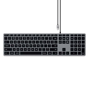 SATECHI Slim W3 �L���o�b�N���C�g���J�j�J���L�[�{�[�h ? �e���L�[�t ���^ US QWERTY �z��AUSB-C �ڑ� ? MacBook Air  Pro M5/M4�AMac Mini�AiPad Air  Pro�Ai