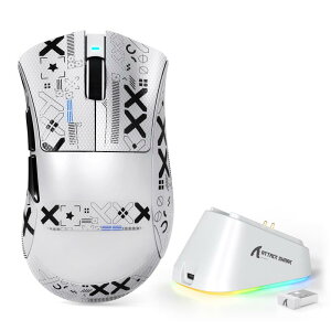 ATTACK SHARK V3PRO �Q�[�~���O�}�E�X BK52820�`�b�v PAW3311�Z���T�[ �Q�[�~���O�p �ȃG�l �l�ԍH�w�f�U�C��