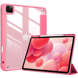ProCase iPad Pro 12.9 �P�[�X ��6/5/4/3����ɓK�p�i2022 2021 2020 2018) ���� �N���A�o�b�N�J�o�[ �y�����[ �ϏՌ� �O�܂� �X�^���h �X�}�[�g�J�o�[