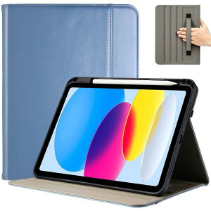 ProCase iPad 11����/10���� �P�[�X iPad�iA16�j11�C���` 2025/10.9�C���` 2022�ʗp PU���U�[�J�o�[ A2696 A2757 A2777 �y�����[ �ϏՌ� �蒠�^ �X�^���h �t�H���I�J�o�[