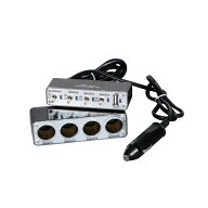 ON/OFFスイッチ機能付きセパレートタイプ4連ソケット　USBポート付