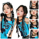 子供 女の子 ダンス アクセサリー ヒップ ホップ チョーカー レッグベルト 男の子 ベルト 腕輪 k-pop ステージ キッズ…