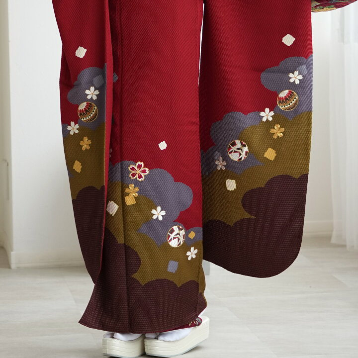 楽天市場】【レンタル】【振袖 アンティーク正絹着物+正絹袋帯 21点  