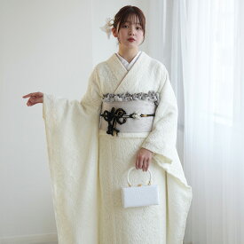 【レンタル】【utatane 振袖 日本製レース着物+西陣袋帯 21点セット 立体オフホワイト】着物セット 女性 成人式 結婚式 前撮り20歳 20才 二十歳 はたち 正装 和装 フォーマル 晴れ着 記念撮影 足袋プレゼント 往復送料無料