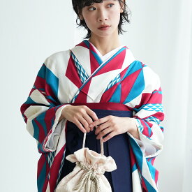 【レンタル】【ひよこ商店 袴 17点セット　】二尺袖着物 はかま フルセット 卒業式 大学生 専門学生 レディース 女性 袴91cm（適応身長153cm-165cm） 足袋プレゼント 重ね衿縫い付済 往復送料無料