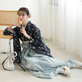 【レンタル】【utatane 袴 17点セット 国産生地　】二尺袖着物 はかま フルセット 卒業式 大学生 専門学生 レディース 女性袴91cm-99cm（適応身長約153-170cm）足袋プレゼント 重ね衿縫い付済 往復送料無料