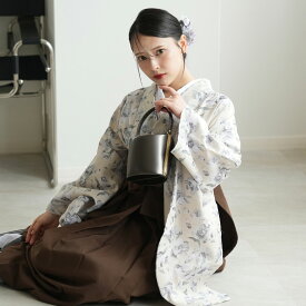 【レンタル】【utatane 袴 17点セット 国産生地/国内縫製　日本製着物】二尺袖着物 はかま フルセット 卒業式 大学生 専門学生 レディース 女性 袴91-99cm（身長153-170cm）足袋プレゼント 重ね衿縫い付済 往復送料無料