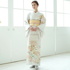 【レンタル】訪問着 20点セット フリーサイズ（身長153-168cm） 訪問着 着物 フルセット 花 女性 グレー系 ピンク からし ラベンダー 宝尽くし 桜 梅 七宝 菊 松 フォーマル 入学式 卒業式 結婚式 二次会 お宮参り 食事会 七五三 パーティー 往復送料無料