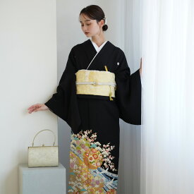 【レンタル】黒留袖レンタル フルセット 桂由美 ブランド 高級 正絹 結婚式着物 留袖 着物 黒留袖 KOTOHOGI ことほぎ 金彩友禅 母親 親族 第一礼装 フォトウェディング 着物レンタル レンタル着物 黒留め袖 貸衣装 レンタル衣装 往復送料無料