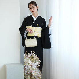 【レンタル】黒留袖レンタル フルセット 桂由美 ブランド 高級 正絹 結婚式 留袖 着物 黒留袖 KOTOHOGI ことほぎ 金彩友禅 母親 親族 第一礼装 フォトウェディング 着物レンタル レンタル着物 貸衣装 レンタル衣装 往復送料無料