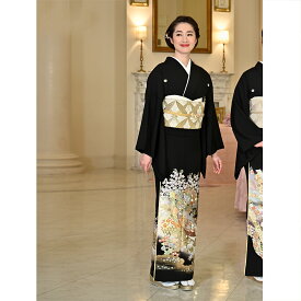 【レンタル】黒留袖レンタル フルセット 桂由美 ブランド 高級 正絹 結婚式着物 留袖 着物 黒留袖 黒留袖レンタル KOTOHOGI ことほぎ 金彩友禅 母親 親族 第一礼装 フォトウェディング 着物レンタル 黒留め袖 貸衣装 レンタル衣装 往復送料無料