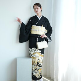 【レンタル】黒留袖レンタル フルセット 高級 正絹 結婚式着物 留袖 黒留袖 おすすめ お宮参り 母親 留袖レンタル レンタル着物 セット レンタル留袖 黒留め袖 貸衣装 レンタル衣装 着物セット 桜 梅 桔梗 御所車 古典 往復送料無料