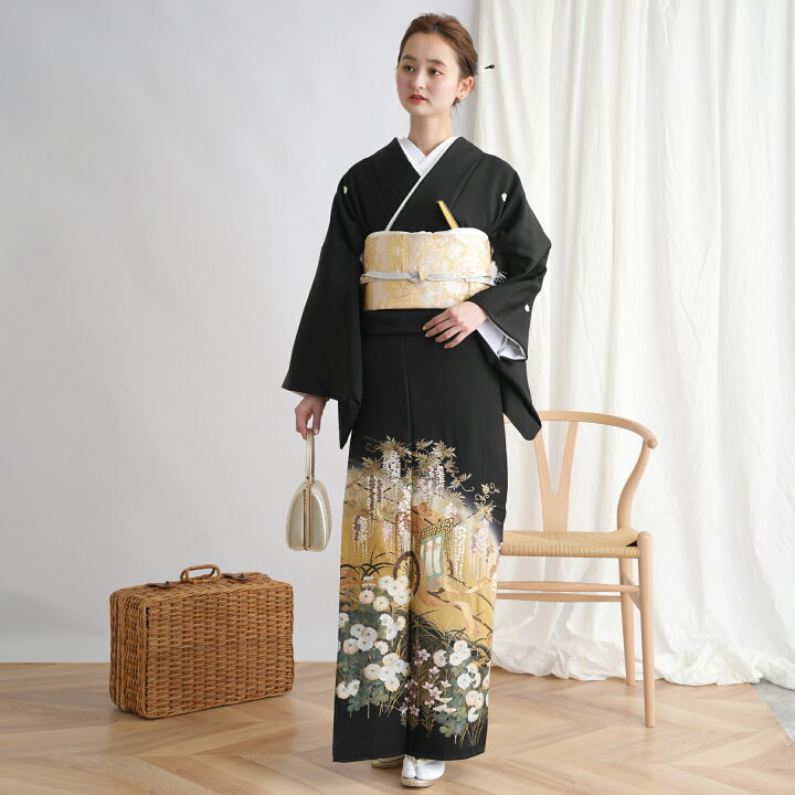 楽天市場】【レンタル】黒留袖レンタル フルセット 高級 正絹 結婚式 