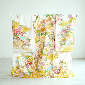 【レンタル】産着 祝着 フリーサイズ 産着 6点セット 日本製 お宮参り 花 女児 おんなのこ 白系 子供 kids 黄色 ピンク 水色 ラベンダー 鞠 牡丹 金刺繍 桜 ベビー帽子セット 華やか 豪華 高級 お祝い 初着 赤ちゃん ベビー 宮参り 祝着 往復送料無料