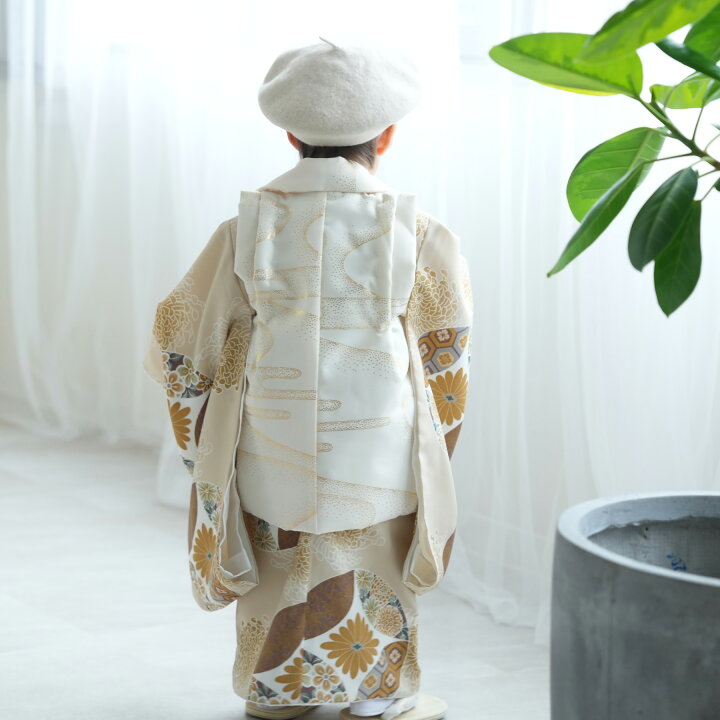 utatane 賄え 七五三 男の子 ひよこ商店 クリーム金彩×エクリュ七宝