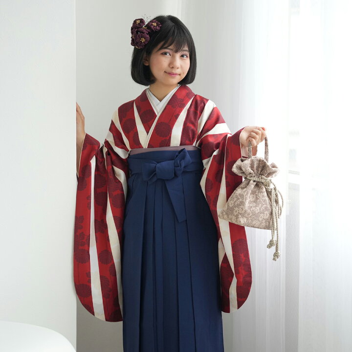 楽天市場】【レンタル】袴 15点セット 2尺袖着物 utatane 袴83cm（身長  