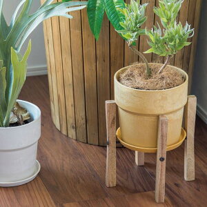 フォールディングポッドスタンド 観葉植物スタンド 鉢スタンド 植木鉢 6号鉢推奨 ガーデニング グリーン 観葉植物 ベランダ インテリア 花 プランター ウッド 木製 ナチュラル 北欧 インダ