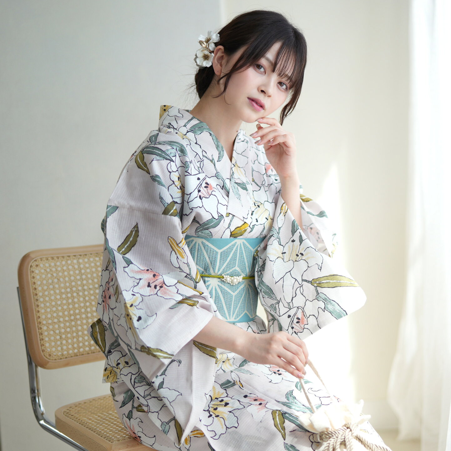 楽天市場 | utatane - 浴衣（百合柄）