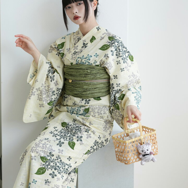 楽天市場】【utatane 綿麻 高級変わり織 浴衣3点セット 先染めベージュ 