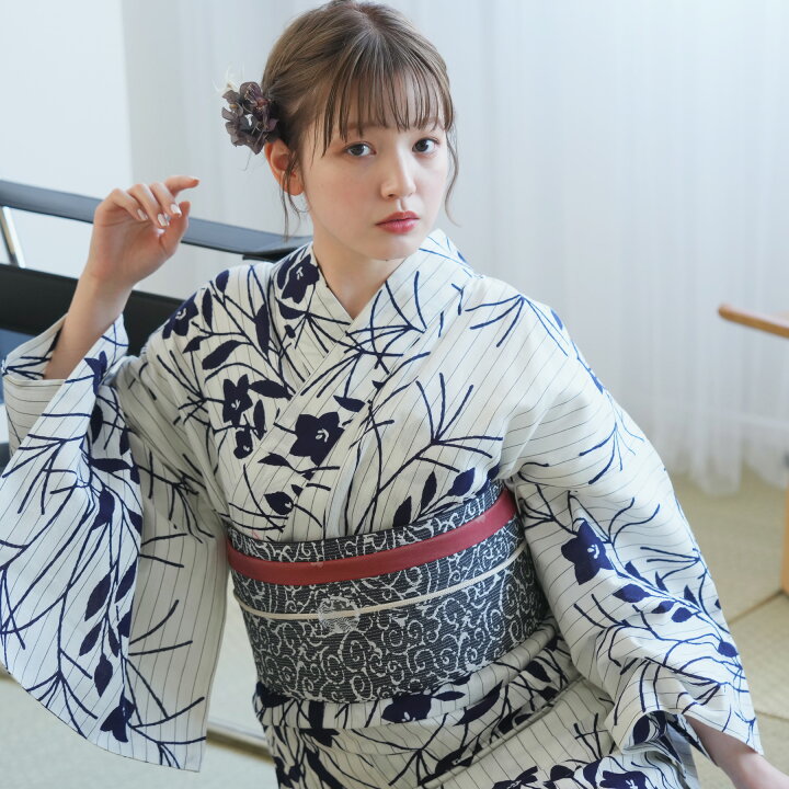 楽天市場】【utatane×注染工房 日本製小幅生地使用 浴衣3点セット 等間 