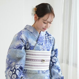 【utatane 有松絞り 浴衣3点セット 流れる氷の花】特選シリーズ 伝統工芸 国内縫製 手縫い併用希少 一生もの フリーサイズ 単衣帯 浴衣セット（ゆかた・帯・下駄）ですぐお出かけ 一度袖を通すと忘れらないガーゼのような至極の肌当たり